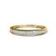 1 - Aqilia 2.00 mm Princess Cut Lab Grown Diamond 13 Stone Wedding Band 