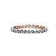 1 - Valerie 2.40 mm Aquamarine and Diamond Eternity Band 