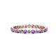 1 - Valerie 2.40 mm Amethyst and Diamond Eternity Band 