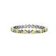 1 - Valerie 2.40 mm Yellow Sapphire and Diamond Eternity Band 