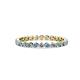 1 - Valerie 2.40 mm Aquamarine and Diamond Eternity Band 