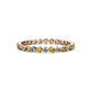 1 - Valerie 2.40 mm Citrine and Diamond Eternity Band 