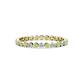 1 - Valerie 2.40 mm Peridot and Diamond Eternity Band 