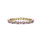 1 - Valerie 2.40 mm Rhodolite Garnet and Diamond Eternity Band 