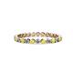 1 - Valerie 2.40 mm Yellow Sapphire and Diamond Eternity Band 