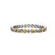 1 - Valerie 2.40 mm Citrine and Diamond Eternity Band 