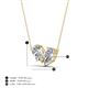 4 - Zemi 1.30 ctw IGI Certified Pear Shape Lab Grown Diamonds (7x5 mm) Toi Et Moi Pendant Necklace 
