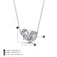 4 - Zemi 1.60 ctw GIA Certified Pear Shape Natural Diamonds (7x5 mm) Toi Et Moi Pendant Necklace 