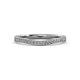 3 - Freya Curved Wedding Band Accented Natural Diamonds 