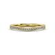 3 - Freya Curved Wedding Band Accented Lab Grown Diamonds 