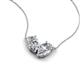 5 - Zemi 1.30 ctw IGI Certified Pear Shape Lab Grown Diamonds (7x5 mm) Toi Et Moi Pendant Necklace 