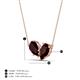 4 - Zemi 1.80 ctw Pear Shape Red Garnet (7x5 mm) Toi Et Moi Pendant Necklace 
