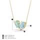 4 - Zemi 0.95 ctw Pear Shape Opal and Aquamarine (7x5 mm) Toi Et Moi Pendant Necklace 