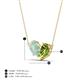 4 - Zemi 1.15 ctw Pear Shape Opal and Peridot (7x5 mm) Toi Et Moi Pendant Necklace 