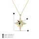 4 - Astra Blue Diamond With Natural Diamonds Pole Star Pendant 