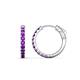1 - Akira 0.44 ctw Amethyst (2.00 mm) Hoop Earrings 