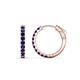 1 - Akira 0.60 ctw Blue Sapphire (2.00 mm) Hoop Earrings 