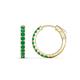 1 - Akira 0.50 ctw Emerald (2.00 mm) Hoop Earrings 