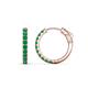 1 - Akira 0.50 ctw Emerald (2.00 mm) Hoop Earrings 