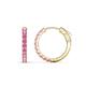 1 - Akira 0.60 ctw Pink Sapphire (2.00 mm) Hoop Earrings 