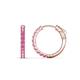 1 - Akira 0.60 ctw Pink Sapphire (2.00 mm) Hoop Earrings 