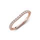 4 - Gemma 0.30 ctw Lab Grown Diamonds Curved Wedding Band 