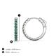3 - Akira 0.80 ctw Created Alexandrite (2.00 mm) Hoop Earrings 
