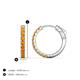 3 - Akira 0.44 ctw Citrine (2.00 mm) Hoop Earrings 