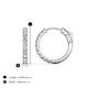 3 - Akira 0.70 ctw Natural Diamonds (2.00 mm) Hoop Earrings 