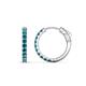 1 - Akira 0.60 ctw Blue Diamond (2.00 mm) Hoop Earrings 
