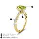 5 - Laila 2.48 ctw Peridot Oval Shape (9x7 mm) Hidden Halo Engagement Ring 
