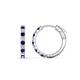 1 - Akira 0.60 ctw Blue Sapphire and Lab Grown Diamonds (2.00 mm) Huggie Earrings 