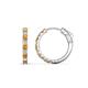 1 - Akira 0.70 ctw Citrine and Lab Grown Diamonds (2.00 mm) Huggie Earrings 
