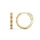 1 - Akira 0.70 ctw Citrine and Lab Grown Diamonds (2.00 mm) Huggie Earrings 