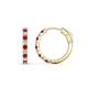 1 - Akira 0.65 ctw Ruby and Lab Grown Diamonds (2.00 mm) Huggie Earrings 