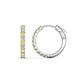 1 - Akira 0.60 ctw Yellow Sapphire and Lab Grown Diamonds (2.00 mm) Huggie Earrings 