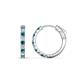 1 - Akira 0.60 ctw Natural Blue Diamonds and Lab Grown Diamonds (2.00 mm) Huggie Earrings 