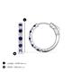 3 - Akira 0.60 ctw Blue Sapphire and Lab Grown Diamonds (2.00 mm) Huggie Earrings 