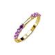 4 - Alicia 0.40 ctw Amethyst Wedding Band 