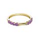 5 - Alicia 0.40 ctw Amethyst Wedding Band 