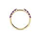 6 - Alicia 0.40 ctw Amethyst Wedding Band 