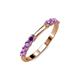 4 - Alicia 0.40 ctw Amethyst Wedding Band 