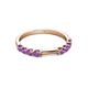 5 - Alicia 0.40 ctw Amethyst Wedding Band 