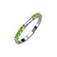 4 - Alicia 0.59 ctw Peridot Wedding Band 