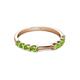 5 - Alicia 0.59 ctw Peridot Wedding Band 