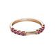 5 - Alicia 0.59 ctw Rhodolite Garnet Wedding Band 