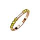 4 - Alicia 0.56 ctw Yellow Diamond Wedding Band 