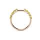 6 - Alicia 0.56 ctw Yellow Diamond Wedding Band 