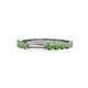 1 - Alicia 0.59 ctw Green Garnet Wedding Band 