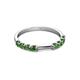5 - Alicia 0.59 ctw Green Garnet Wedding Band 